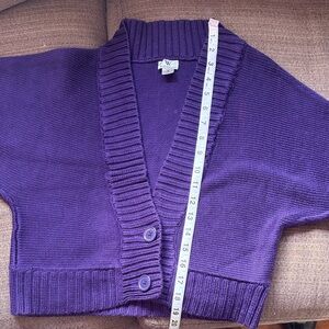 Worthington Deep Purple Cardigan Sweater